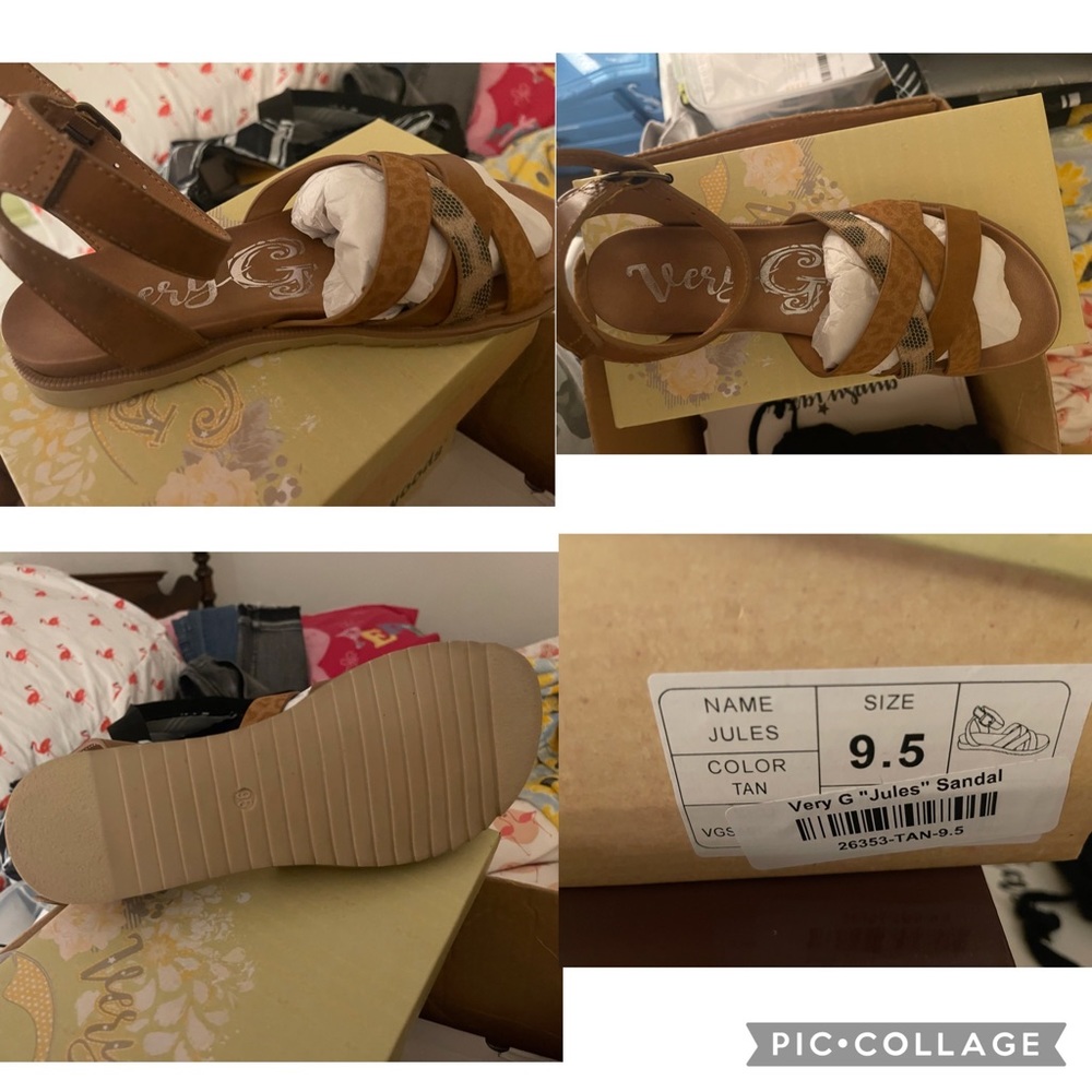 Very G; Jules; tan; size 9.5; NWT